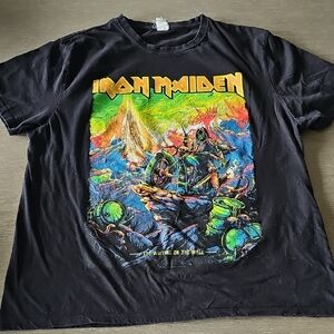 IRON MAIDEN WORLD TOUR 2022 Black Graphic T-Shirt
